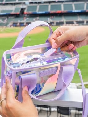 case-mate Lavender Iridescent Holographic Crossbody Bag